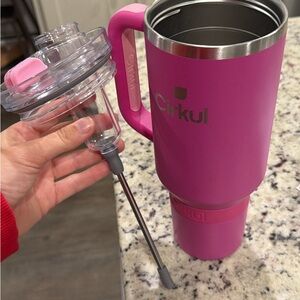 Cirkul Pink Tumbler with Lid and Straw